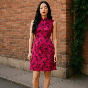 Vintage City Triangles Oriental Inspired Y2K 90's DRESS Juniors 5 Velvety